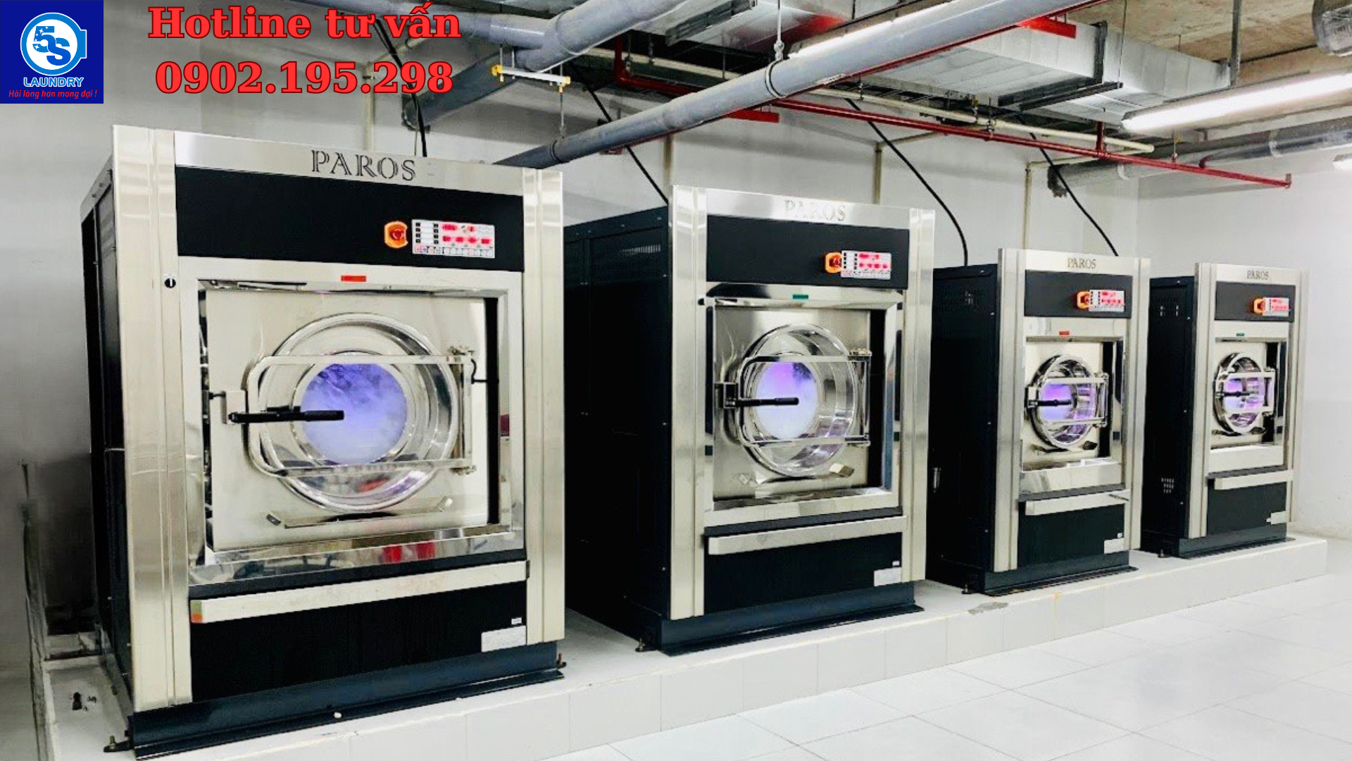 máy giặt sấy công nghiệp paros